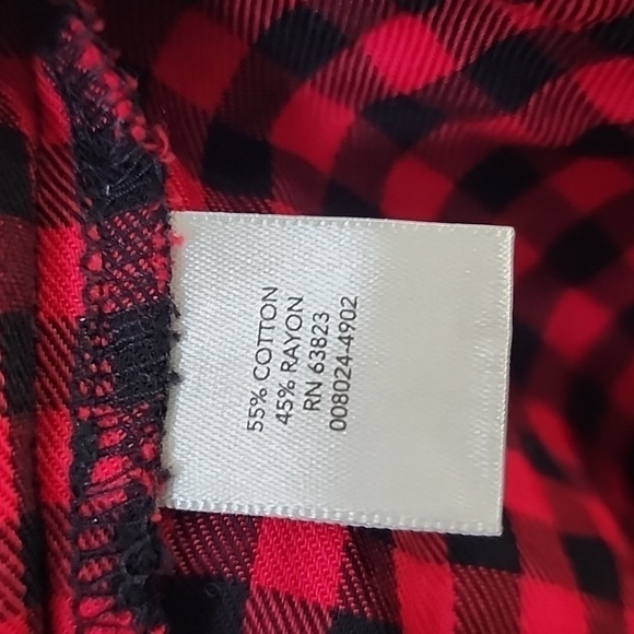 NWT Christopher & Banks Flannel Sz Petite Large - Picture 4 of 4